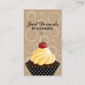 Carte De Visite Boulangerie lunatique de petit gâteau (Devant)