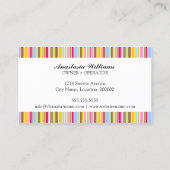 Carte De Visite Boulangerie lunatique de petit gâteau (Dos)