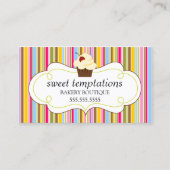 Carte De Visite Boulangerie lunatique de petit gâteau (Devant)