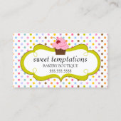 Carte De Visite Boulangerie lunatique de petit gâteau de cerise (Devant)