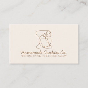 Carte De Visite Boulangerie Maison Beige Blush