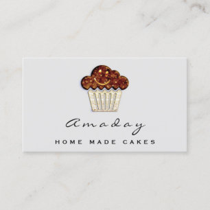 Carte De Visite  Boulangerie Maison Fabriqué Logo De Gâteau Muff