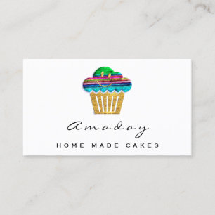 Carte De Visite Boulangerie Maison Gâteaux Fabriqués Logo Muffin C