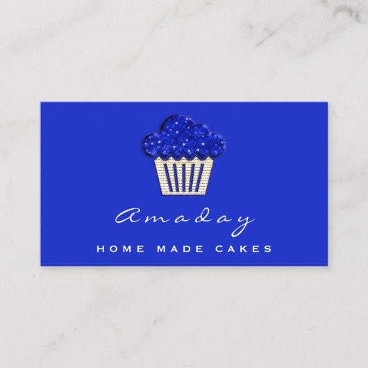 Carte De Visite Boulangerie Maison Gâteaux Fabriqués Logo Muffin G (Devant)