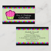 Carte De Visite Boulangerie mignonne de petit gâteau (Devant / Derrière)