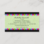 Carte De Visite Boulangerie mignonne de petit gâteau (Dos)