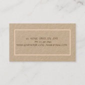 Carte De Visite Boulangerie Mixer Tournesols Kraft (Dos)