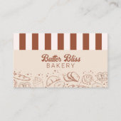Carte De Visite Boulangerie moderne classique Brown Beige (Devant)