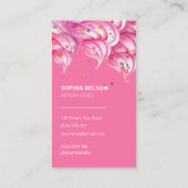 Carte De Visite Boulangerie moderne couleur rose chaud (Dos)