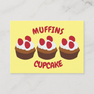 Carte De Visite Boulangerie Muffin Cupcake