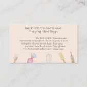 Carte De Visite Boulangerie outils à main pâtisserie (Dos)