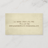 Carte De Visite Boulangerie Parties scintillant Or moderne Cupcake (Dos)