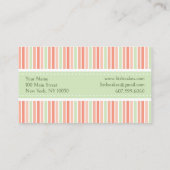 Carte De Visite Boulangerie Pastel Stripes (Dos)