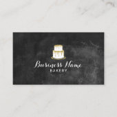 Carte De Visite Boulangerie Pâtisserie Chef Gâteau à la goutte d'o (Devant)