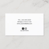 Carte De Visite Boulangerie pâtisserie Chef pâtisserie Gâteau Elég (Dos)