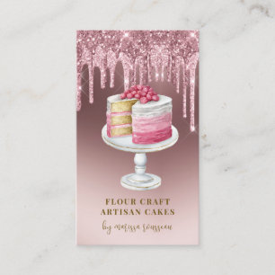Carte De Visite Boulangerie Pâtisserie Chef Rose Gold Parties scin