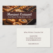 Carte De Visite Boulangerie | Pâtisseries | Produits cuits (Devant / Derrière)