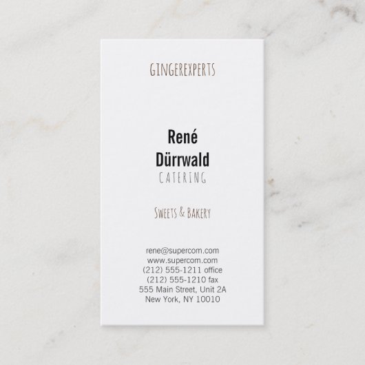 Carte De Visite Boulangerie professionnelle (Devant)