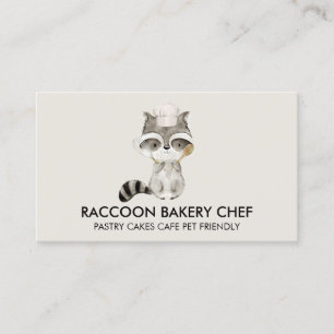 Carte De Visite Boulangerie Raccoon