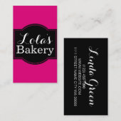 Carte De Visite Boulangerie rose douce (Devant / Derrière)