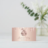Carte De Visite Boulangerie Rose Gold Drives (Debout devant)