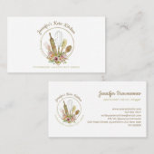 Carte De Visite Boulangerie rustique Élégant Chef (Devant / Derrière)