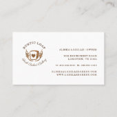 Carte De Visite Boulangerie Rustique Pain De Fruit Rustique (Dos)