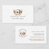 Carte De Visite Boulangerie Rustique Pain De Fruit Rustique (Devant / Derrière)