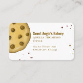 Carte De Visite Boulangerie Social Media QR Code Professionnel (Devant)