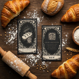 Carte De Visite Boulangerie Vintage Céleste Boulangerie & Pâtisser