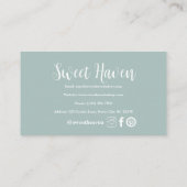 Carte De Visite Boulangerie vintage Chic (Dos)