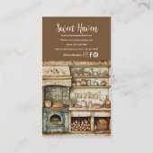 Carte De Visite Boulangerie vintage Chic (Dos)