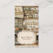 Carte De Visite Boulangerie vintage Chic (Devant)