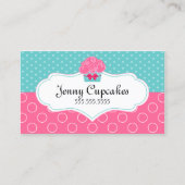 Carte De Visite Boulangerie Whimsical Cupcake (Devant)
