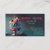 Carte De Visite Boulangerie Whimsical Pretty Cake (Devant)