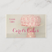 Carte De Visite Boulangeries de conception de gâteaux et de gâteau (Dos)