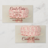 Carte De Visite Boulangeries de conception de gâteaux et de gâteau (Devant / Derrière)