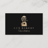 Carte De Visite Boulangeries Or Luxe Blender Floral (Devant)