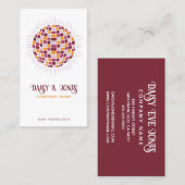 Carte De Visite Boule Boho Disco (Devant / Derrière)