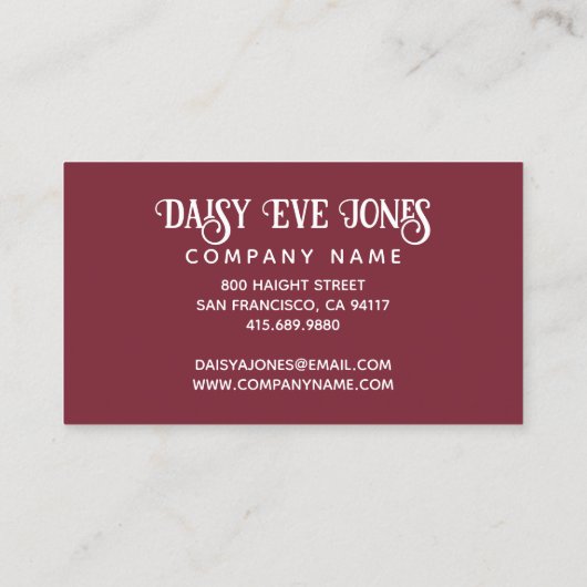 Carte De Visite Boule Boho Disco (Dos)