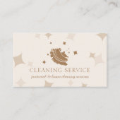 Carte De Visite Boule Brown d'ivoire Ménagère Nettoyage Lavage (Devant)