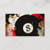 CARTE DE VISITE BOULE DE BILLARDS NUMÉRO 8 (Dos)