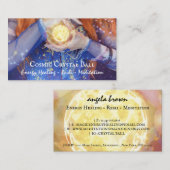 Carte De Visite Boule de cristal Energie Guérison Reiki Méditation (Devant / Derrière)