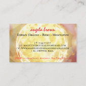 Carte De Visite Boule de cristal Energy Healing Reiki Future Telle (Dos)