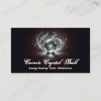 Boule de cristal gris noir Énergie Reiki Méditatio