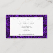 Carte De Visite Boule de cristal violet et antimémitisme (Dos)