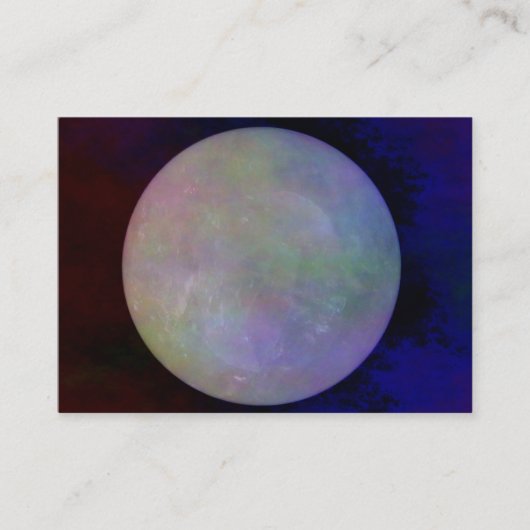 Carte De Visite Boule de Crystall de quartz (Devant)