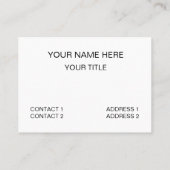 Carte De Visite Boule de football (Dos)