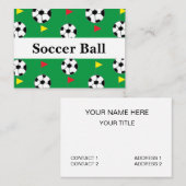 Carte De Visite Boule de football (Devant / Derrière)