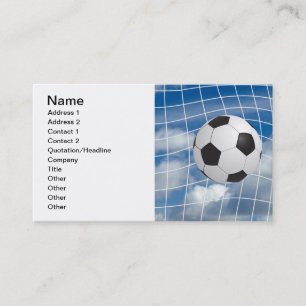 Carte De Visite Boule de football